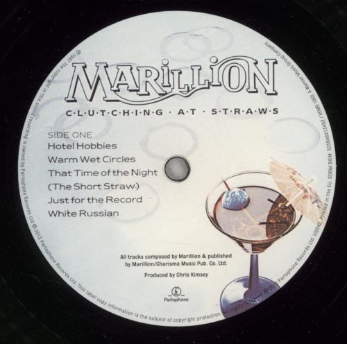 Marillion Clutching At Straws vinyl LP album (LP record) UK MARLPCL871645