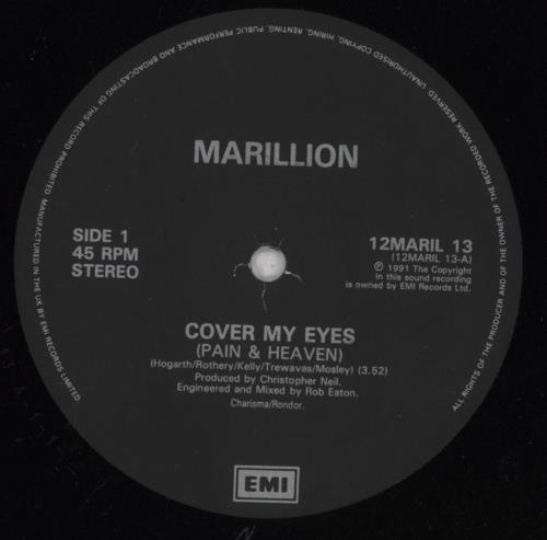 Marillion Cover My Eyes [Pain And Heaven] 12" vinyl single (12 inch record / Maxi-single) UK MAR12CO594930