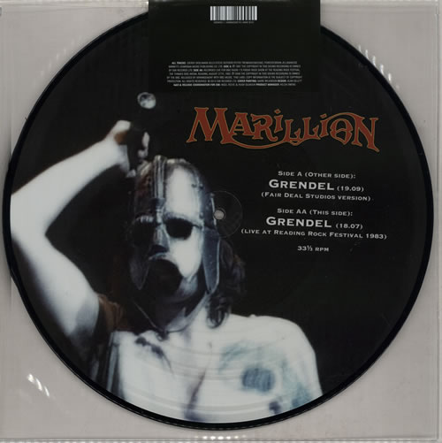 Marillion Grendel - RSD13 12" vinyl picture disc (12 inch picture record) UK MAR2PGR583249