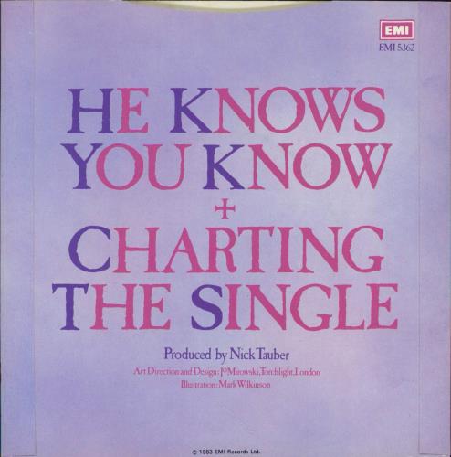 Marillion He Knows You Know 7" vinyl single (7 inch record / 45) UK MAR07HE01631