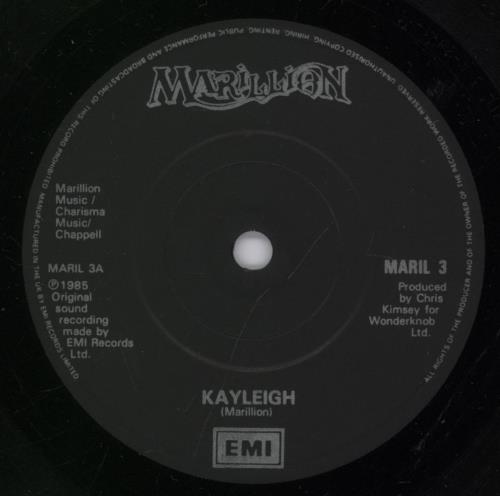 Marillion Kayleigh - Solid 7" vinyl single (7 inch record / 45) UK MAR07KA35641