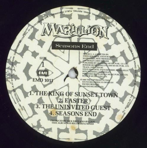 Marillion Seasons End - EX vinyl LP album (LP record) UK MARLPSE692771