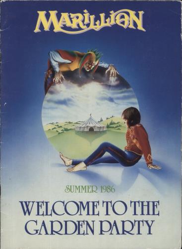 Marillion Summer 1986 - Welcome To The Garden Party tour programme UK MARTRSU721815