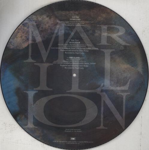 Marillion Sympathy 12" vinyl picture disc (12 inch picture record) UK MAR2PSY12134