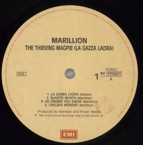 Marillion The Thieving Magpie 2-LP vinyl record set (Double LP Album) Italian MAR2LTH823537