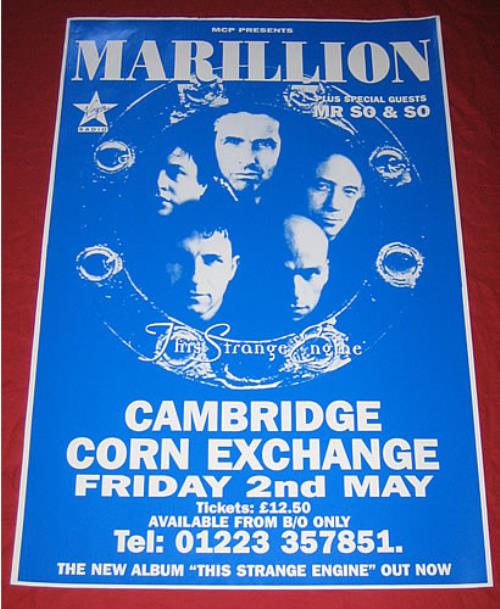 Marillion This Strange Engine poster UK MARPOTH354297