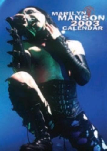 Marilyn Manson Calendar 2003 calendar UK MYMCACA225252