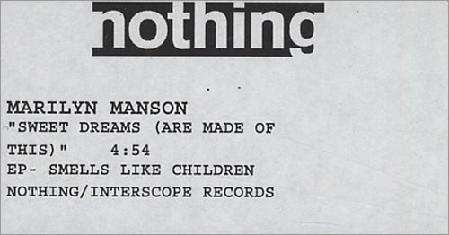 Marilyn Manson Collection Of 4 Promotional Videos video (VHS or PAL or NTSC) UK MYMVICO428028