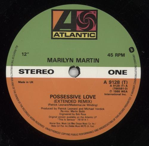 Marilyn Martin Possessive Love 12" vinyl single (12 inch record / Maxi-single) UK MYN12PO29080