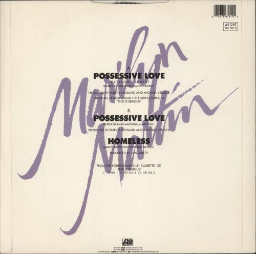 Marilyn Martin Possessive Love 12" vinyl single (12 inch record / Maxi-single) UK MYN12PO870575