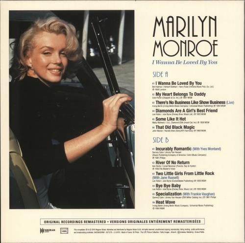 Marilyn Monroe I Wanna Be Loved By You vinyl LP album (LP record) French MLNLPIW743112