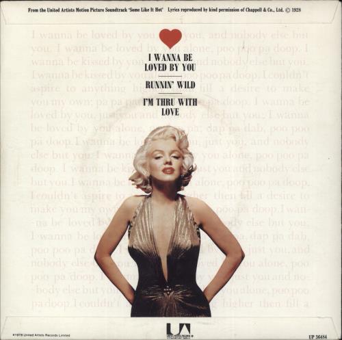 Marilyn Monroe I Wanna Be Loved You By - Gatefold 7" vinyl single (7 inch record / 45) UK MLN07IW92795