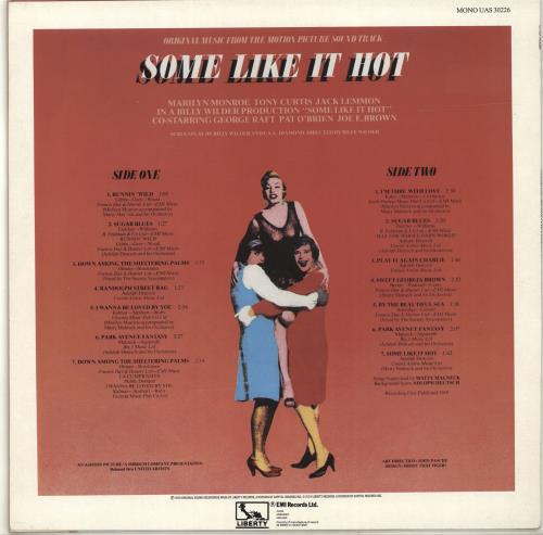 Marilyn Monroe Some Like It Hot vinyl LP album (LP record) US MLNLPSO509369