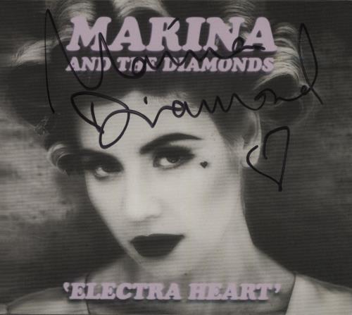 Marina & The Diamonds Electra Heart - Autographed CD album (CDLP) UK M3UCDEL681242