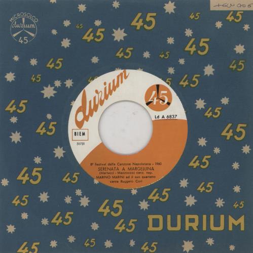 Marino Marini Serenata A Margellina 7" vinyl single (7 inch record / 45) Italian MQ007SE755065