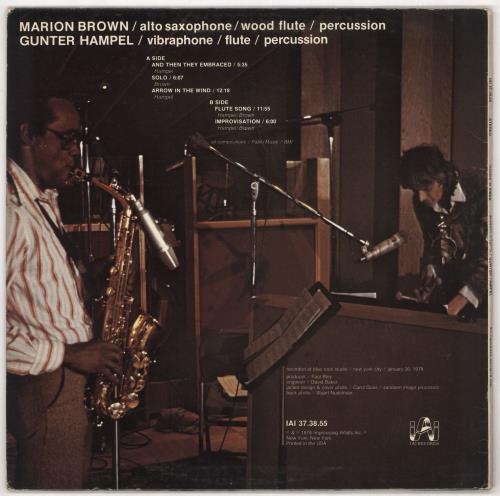 Marion Brown Reeds 'n Vibes vinyl LP album (LP record) US MQJLPRE722007