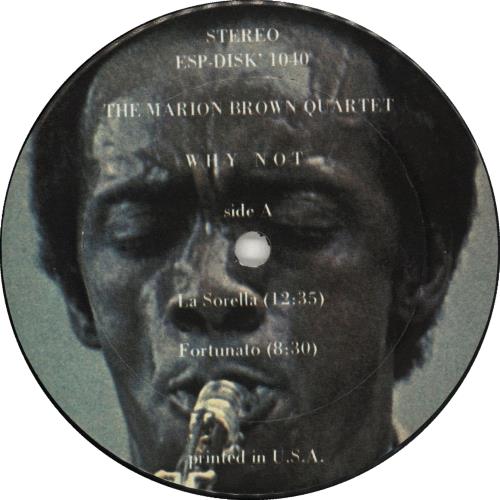 Marion Brown Why Not vinyl LP album (LP record) US MQJLPWH707492