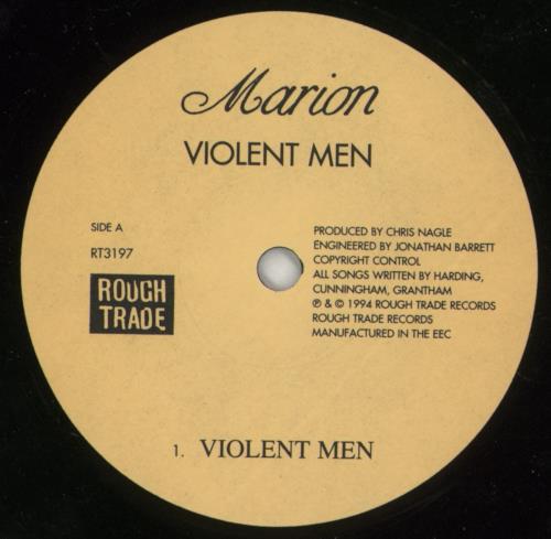 Marion Violent Men 7" vinyl single (7 inch record / 45) UK MRI07VI70389