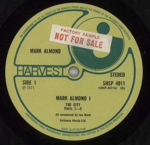 Mark-Almond Mark-Almond - Sample Stickered - EX vinyl LP album (LP record) UK MRALPMA883085