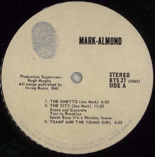 Mark-Almond Mark-Almond vinyl LP album (LP record) US MRALPMA864944