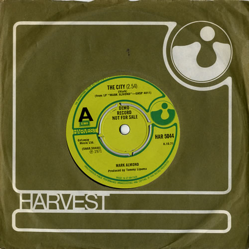 Mark-Almond The City 7" vinyl single (7 inch record / 45) UK MRA07TH568061