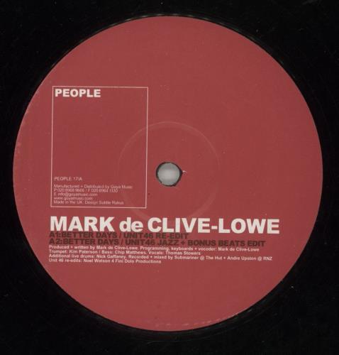 Mark De Clive-Lowe Better Days 12" vinyl single (12 inch record / Maxi-single) UK 9BV12BE868836