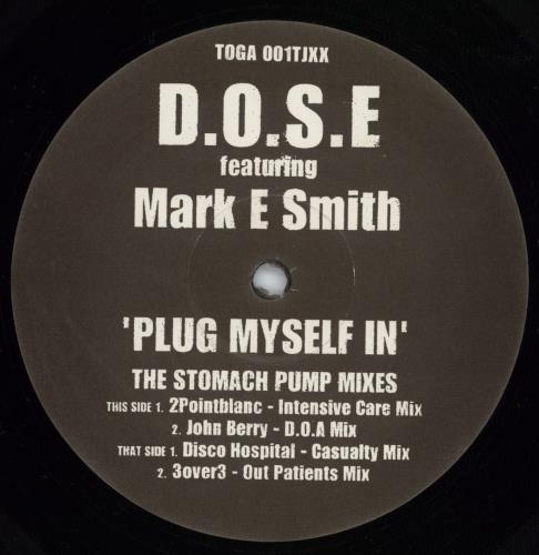 Mark E Smith Plug Myself In (The Stomach Pump Mixes) 12" vinyl single (12 inch record / Maxi-single) UK MRH12PL459787