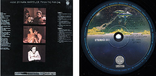Mark Knopfler Cal vinyl LP album (LP record) Argentinean KNOLPCA236104