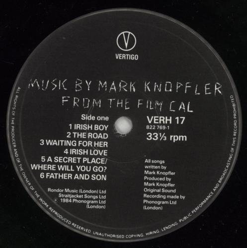 Mark Knopfler Cal vinyl LP album (LP record) UK KNOLPCA299751