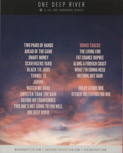 Mark Knopfler One Deep River: Blu-ray Audio - Sealed Blu Ray DVD UK KNOBRON840128