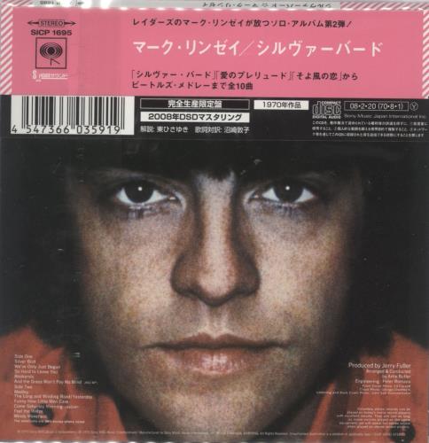Mark Lindsay Silverbird CD album (CDLP) Japanese NWYCDSI873622