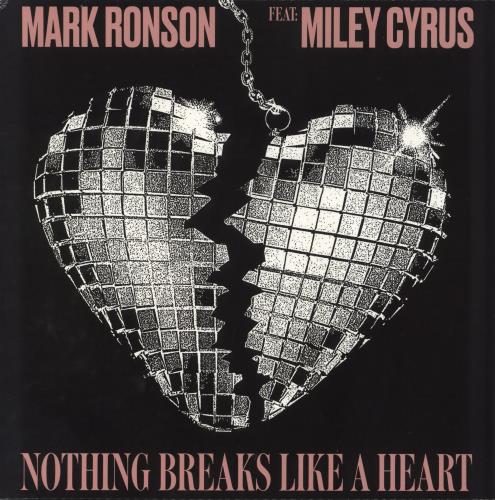 Mark Ronson Nothing Breaks Like A Heart - RSD19 12" vinyl single (12 inch record / Maxi-single) UK RM-12NO803780