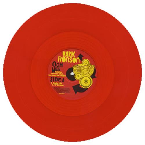 Mark Ronson Ooh Wee - Red Vinyl 12" vinyl single (12 inch record / Maxi-single) UK RM-12OO264851
