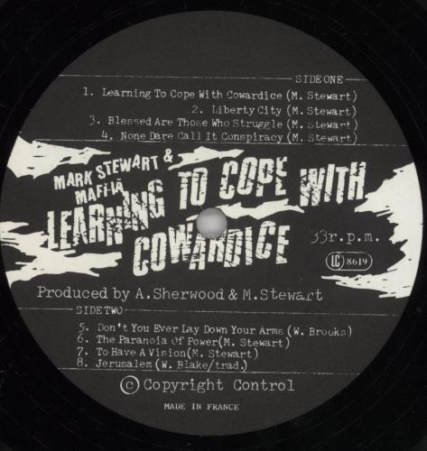 Mark Stewart Learning To Cope With Cowardice vinyl LP album (LP record) UK MRTLPLE444433