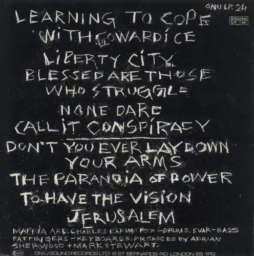 Mark Stewart Learning To Cope With Cowardice vinyl LP album (LP record) UK MRTLPLE444433