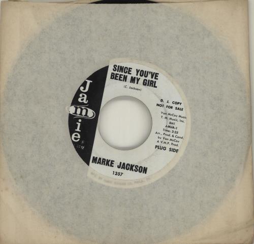 Marke Jackson Since You've Been My Girl 7" vinyl single (7 inch record / 45) US O7707SI683078