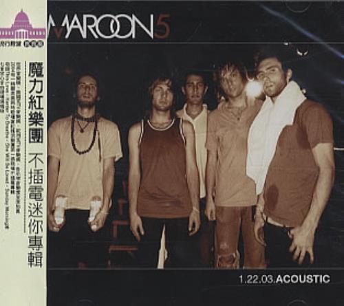 Maroon 5 1.22.03 Acoustic CD album (CDLP) Taiwanese MR5CDAC319670