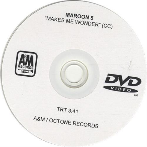 Maroon 5 Makes Me Wonder promo DVD-R US MR5DRMA442474