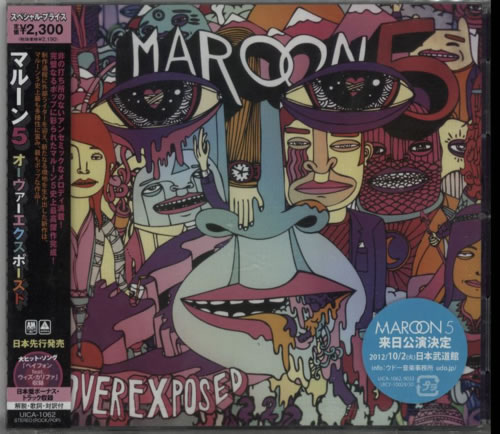 Maroon 5 Overexposed CD album (CDLP) Japanese MR5CDOV604794