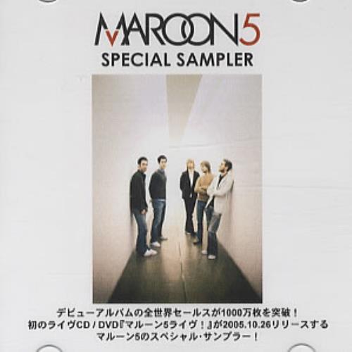 Maroon 5 Special Sampler CD-R acetate Japanese MR5CRSP341367