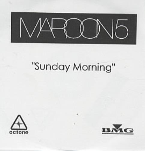 Maroon 5 Sunday Morning CD-R acetate UK MR5CRSU313039