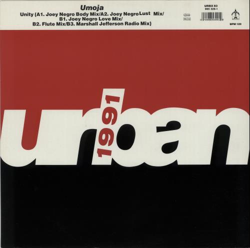 Marshall Jefferson Unity 12" vinyl single (12 inch record / Maxi-single) UK MJF12UN653954