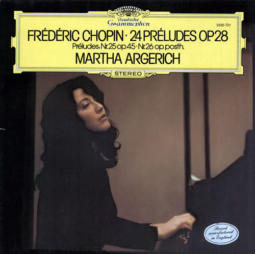 Martha Argerich 24 Preludes Op. 28 vinyl LP album (LP record) UK NC1LPPR565504