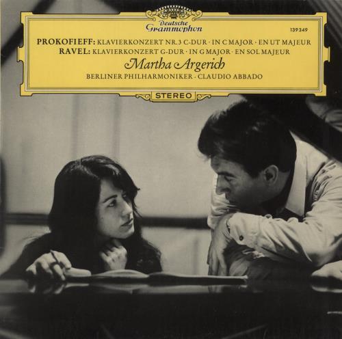 Martha Argerich Prokofieff: Klavierkonzert Nr. 3 C-Dur  In C Major  En Ut Majeur/Klavierkonzert G-Dur  In G Major vinyl LP album (LP record) UK NC1LPPR877807