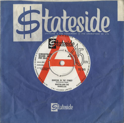 Martha Reeves & The Vandellas Dancing In The Street - A Label 7" vinyl single (7 inch record / 45) UK RVE07DA450981