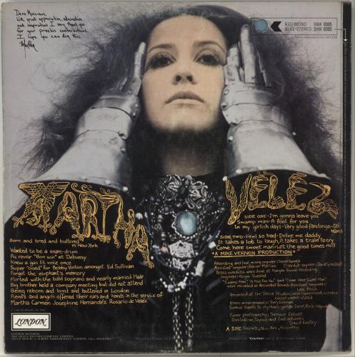 Martha Velez Fiends & Angels - 1st - VG vinyl LP album (LP record) UK MRVLPFI703978