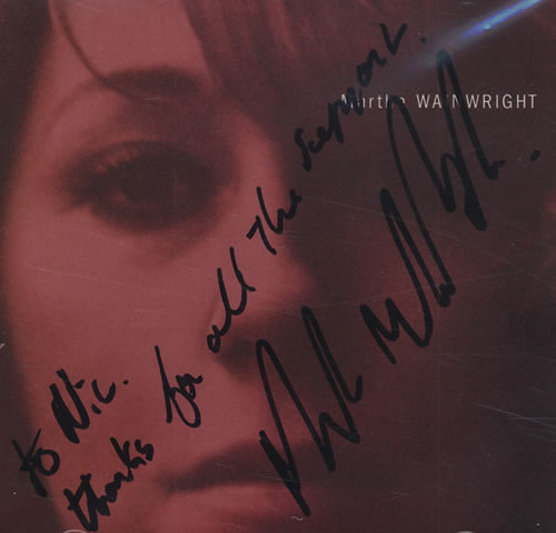 Martha Wainwright Martha Wainwright - Autographed CD album (CDLP) US MWACDMA429830