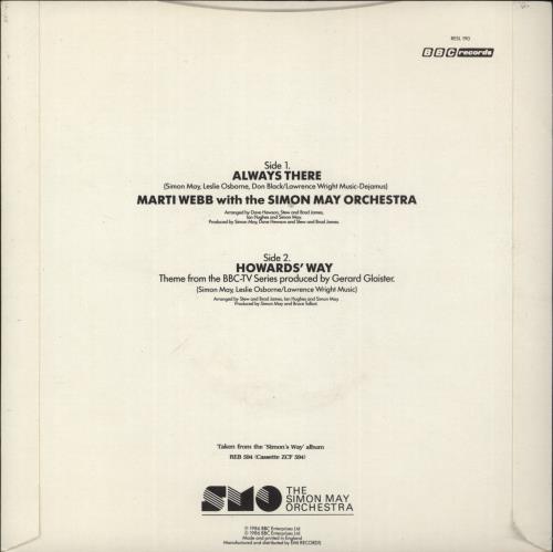 Marti Webb Always There 7" vinyl single (7 inch record / 45) UK MWB07AL628548