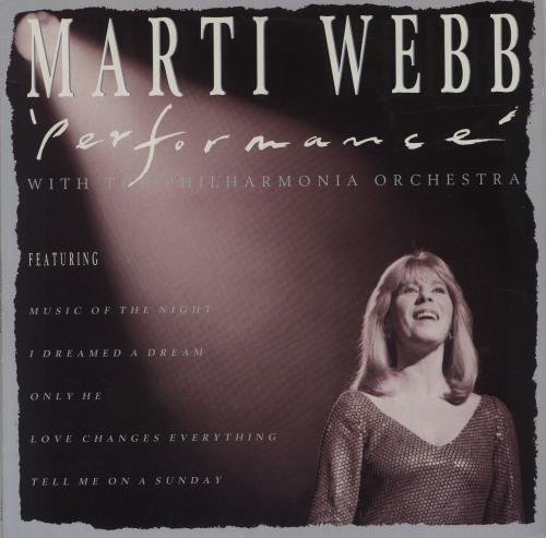 Marti Webb Performance vinyl LP album (LP record) UK MWBLPPE585728