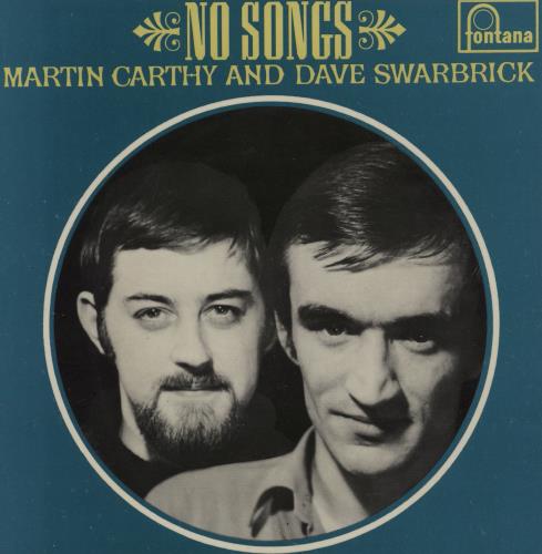 Martin Carthy And Dave Swarbrick No Songs 7" vinyl single (7 inch record / 45) UK NKU07NO762023